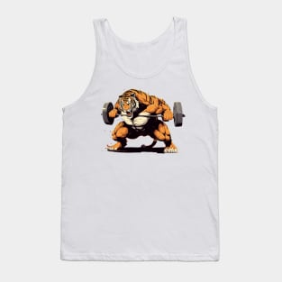 tiger lifting weight Tank Top